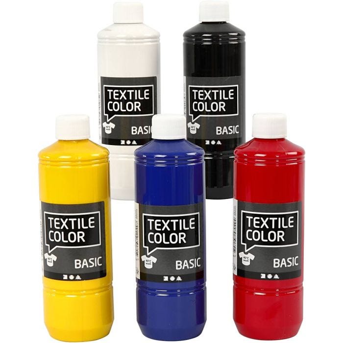 Textile Color, primary colours, 5x500 ml/ 1 pack