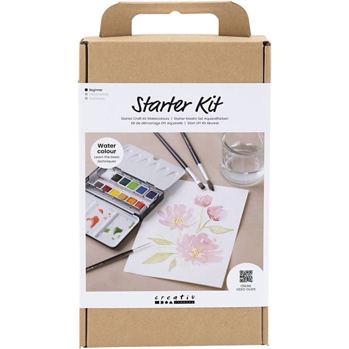 Starter Craft Kit Watercolours, 1 pack