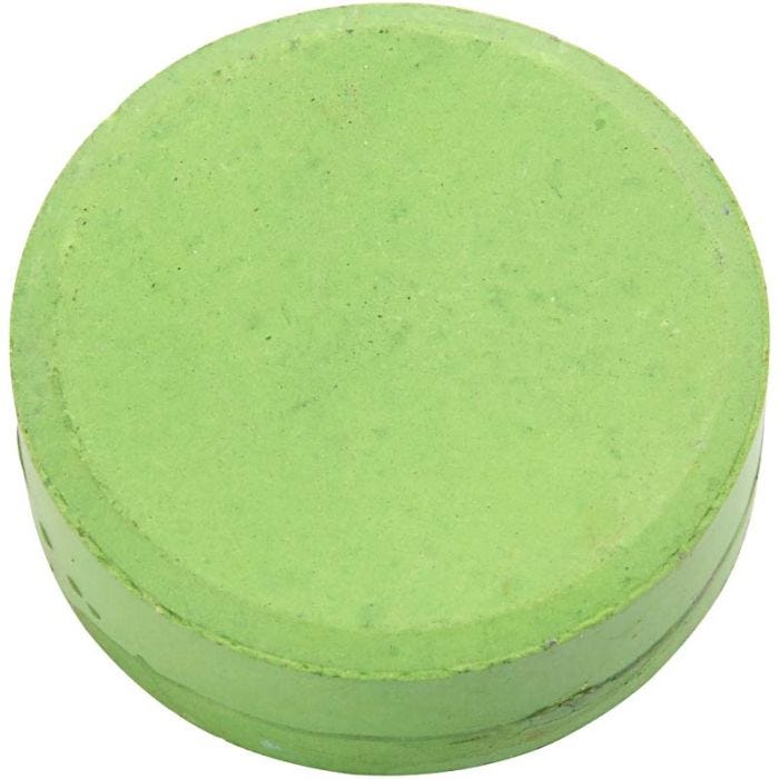 Watercolours, H: 16 mm, dia. 44 mm, green, 6 pc/ 1 pack