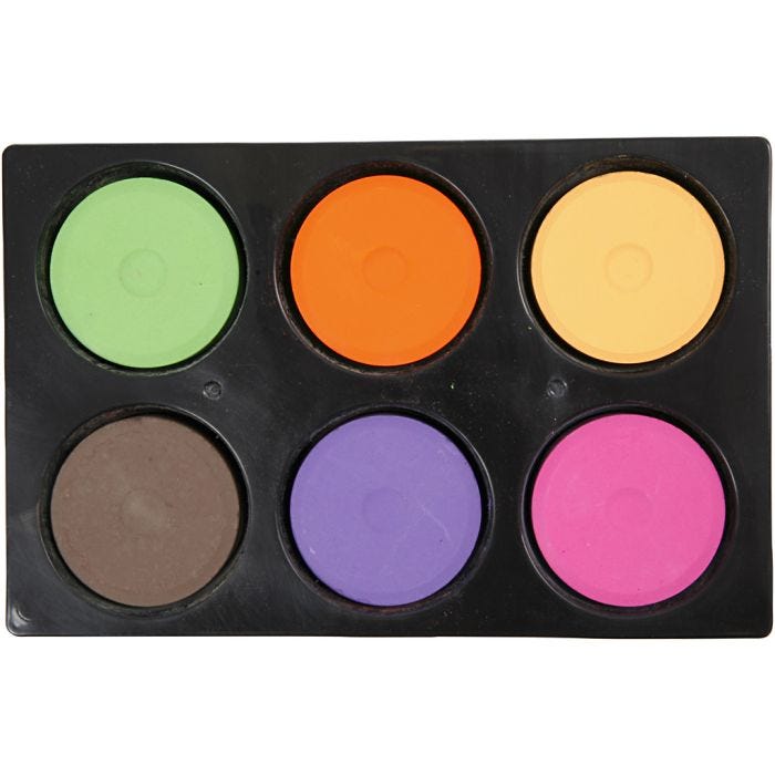 Watercolours, H: 16 mm, dia. 44 mm, additional colours, 1 pack