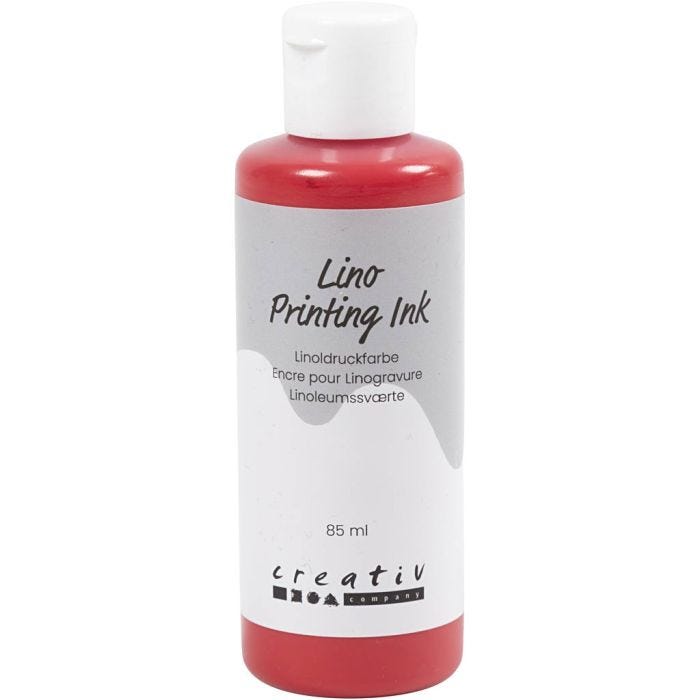 Lino Printing Ink, red, 85 ml/ 1 bottle