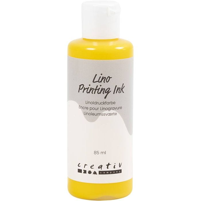 Lino Printing Ink, yellow, 85 ml/ 1 bottle
