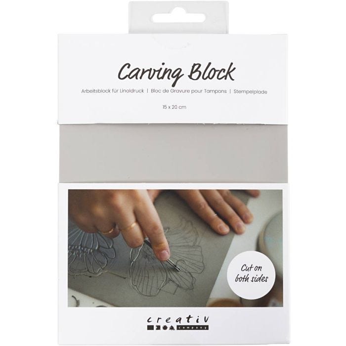 Stamp Block, sheet 15x20 cm, light grey, 1 pc