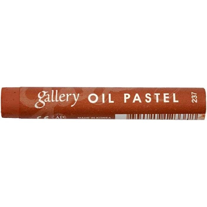 Gallery Oil Pastel Premium, L: 7 cm, thickness 11 mm, russet (237), 6 pc/ 1 pack
