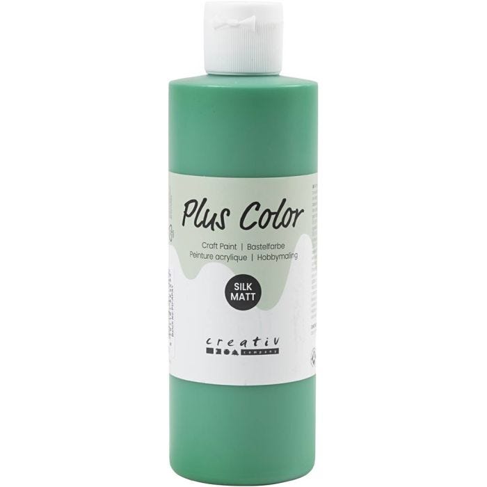 Plus Color Craft Paint, brilliant green, 250ml/ 1 bottle