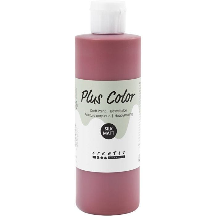 Plus Color Craft Paint, antique red, 250 ml/ 1 bottle