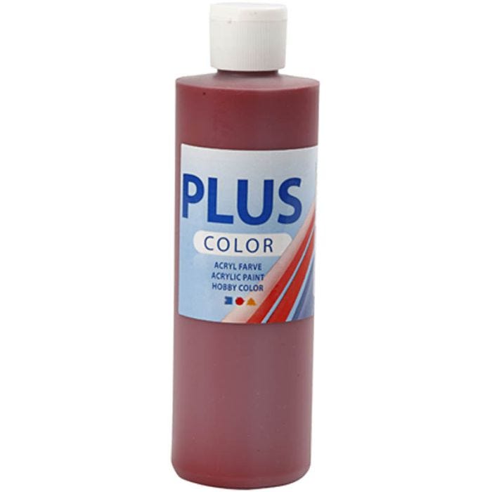 Plus Color Craft Paint, antique red, 250 ml/ 1 bottle