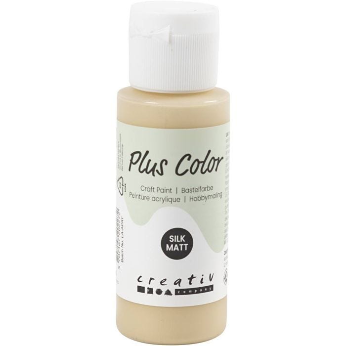 Plus Color Craft Paint, ivory beige, 60 ml/ 1 bottle