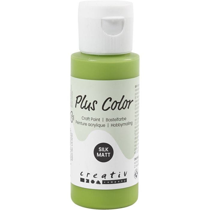 Plus Color Craft Paint, leaf green, 60 ml/ 1 bottle