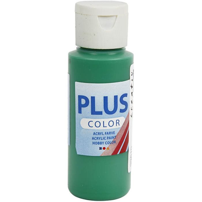 Plus Color Craft Paint, brilliant green, 60 ml/ 1 bottle