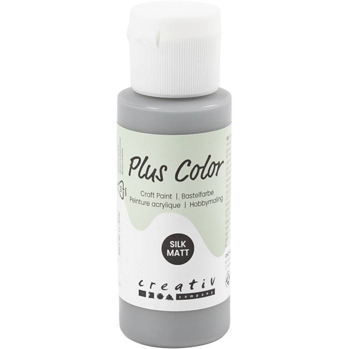 Plus Color Craft Paint, rain grey, 60ml/ 1 bottle