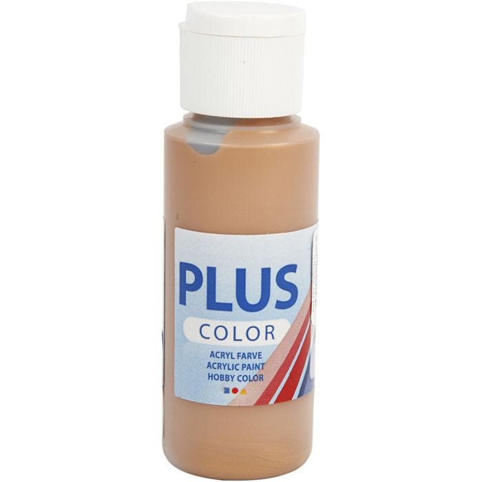 Plus Color Craft Paint, bronze, 60 ml/ 1 bottle