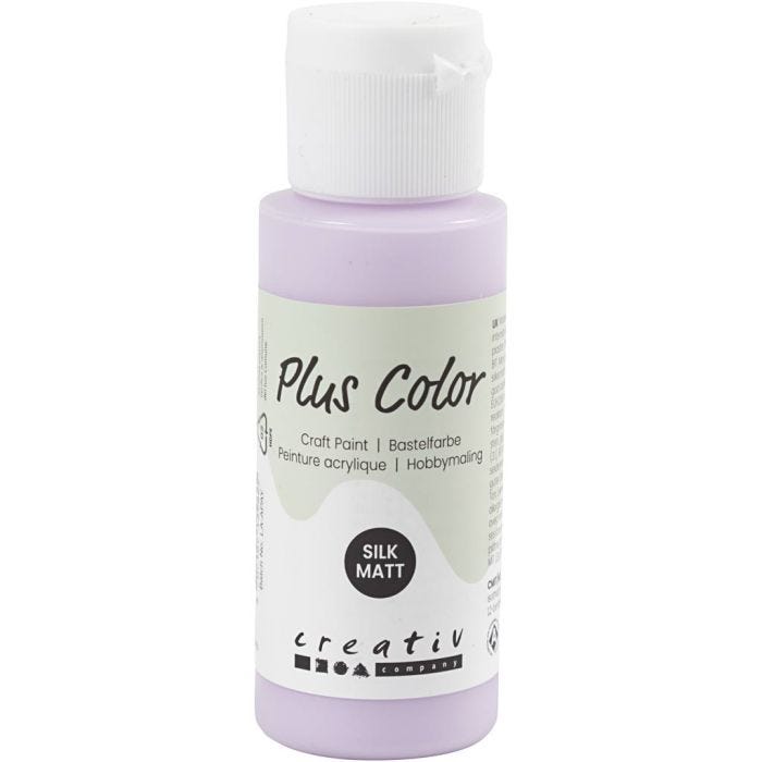 Plus Color Craft Paint, pale lilac, 60ml/ 1 bottle