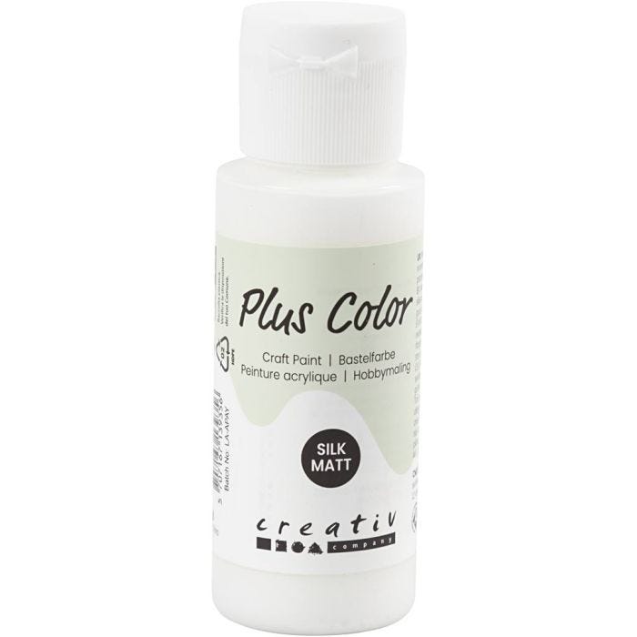 Plus Color Craft Paint, white, 60 ml/ 1 bottle