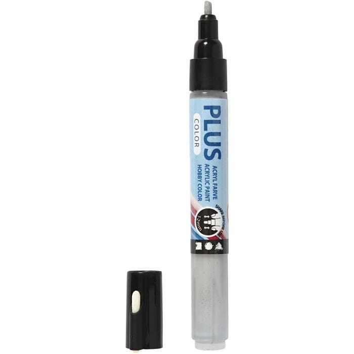 Plus Color Marker, L: 14,5 cm, line 1-2 mm, rain grey, 5,5 ml, 1 pc