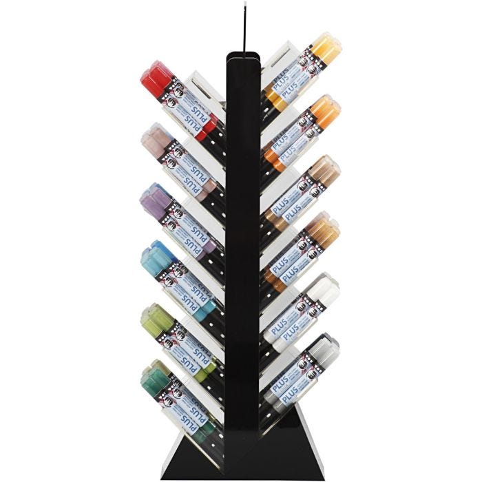 Plus Color Marker, L: 14,5 cm, line 1-2 mm, assorted colours, 5,5 ml, 18 pc/ 1 pack