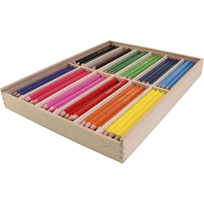 Colortime Colour Pencils, lead 5 mm, assorted colours, 144 pc, 12x12 pc/ 1 pack