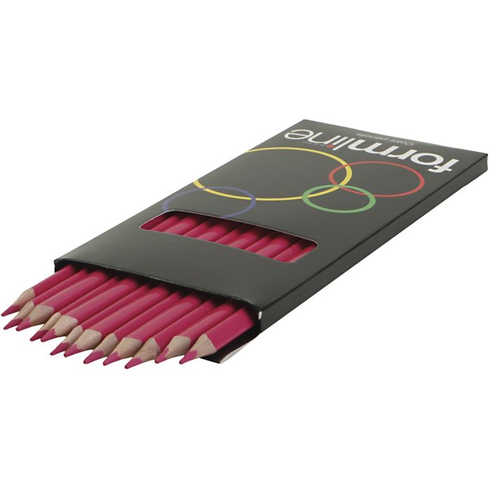 formline coloured pencils, line 2,5 - 3 mm, pink, 12 pc/ 1 pack