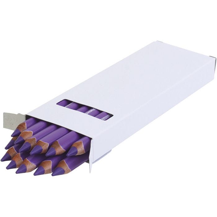 edu Jumbo Coloured Pencils, thickness 10 mm, lead 6,25 mm, violet, 12 pc/ 1 pack