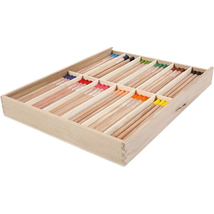 Edugreen Jumbo Coloured Pencils, lead 5 mm, assorted colours, 12x12 pc/ 1 pack