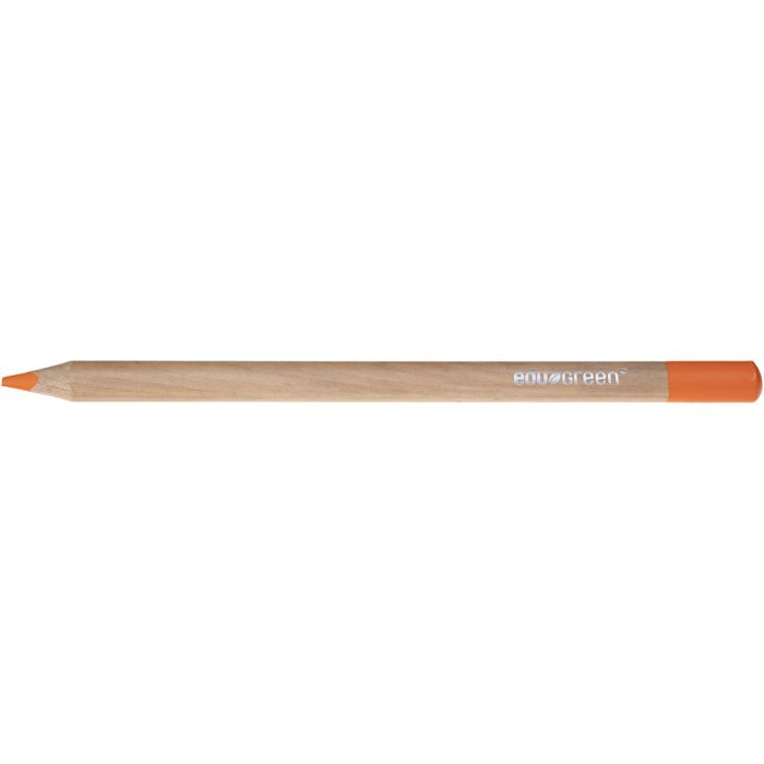 Edugreen Jumbo Coloured Pencils, lead 5 mm, orange, 10 pc/ 1 pack
