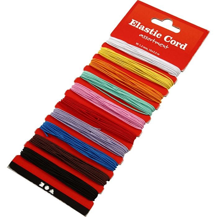 Elastic cord, thickness 1 mm, 10x3.50 m/ 1 pack