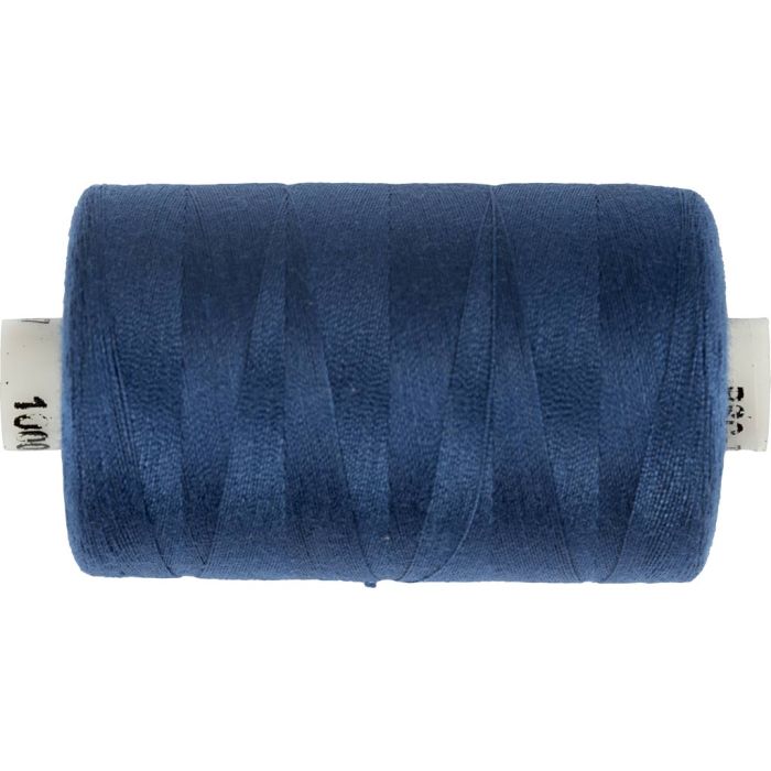 Sewing Thread, polyester, blue, 1000 m/ 1 roll
