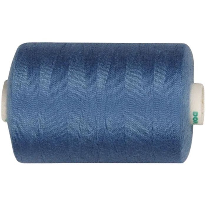 Sewing Thread, mid-blue, 1000 m/ 1 roll