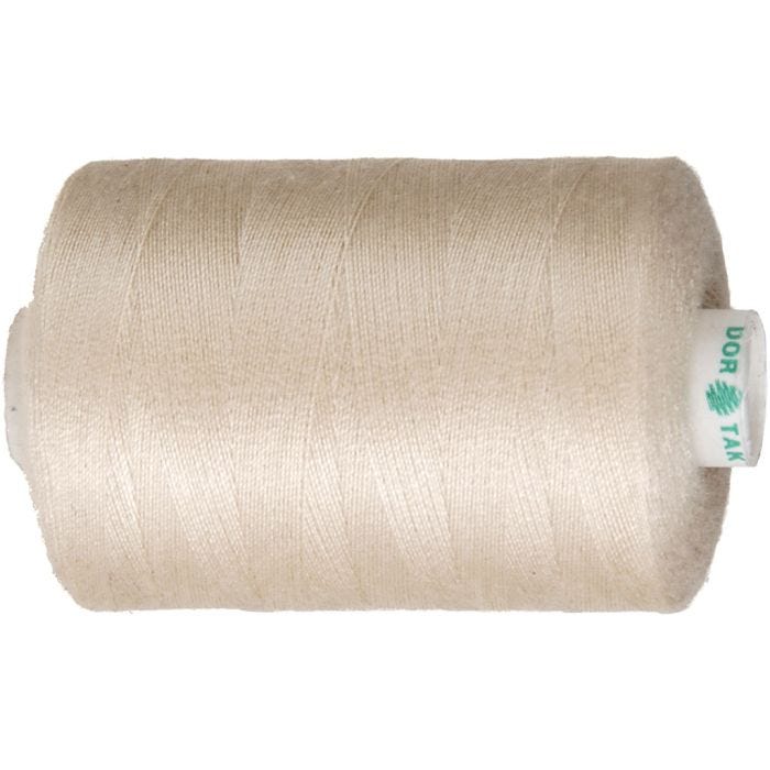 Sewing Thread, beige, 1000 m/ 1 roll