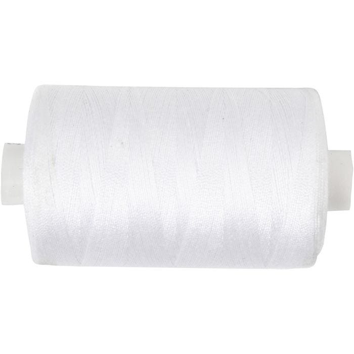 Sewing Thread, white, 1000 m/ 1 roll