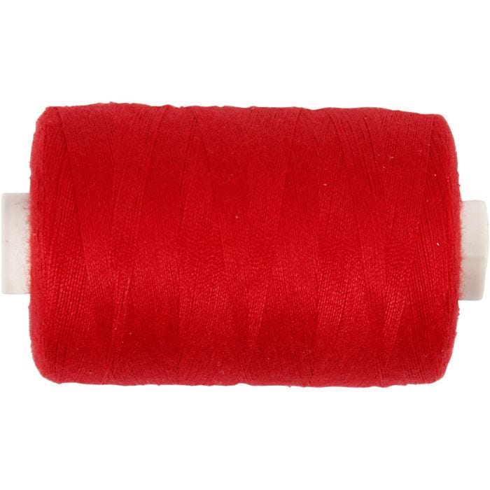 Sewing Thread, red, 1000 m/ 1 roll