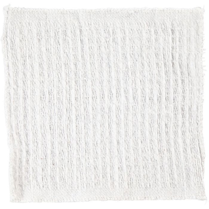 Floor cloth, size 24x26 cm, white, 12 pc/ 1 pack