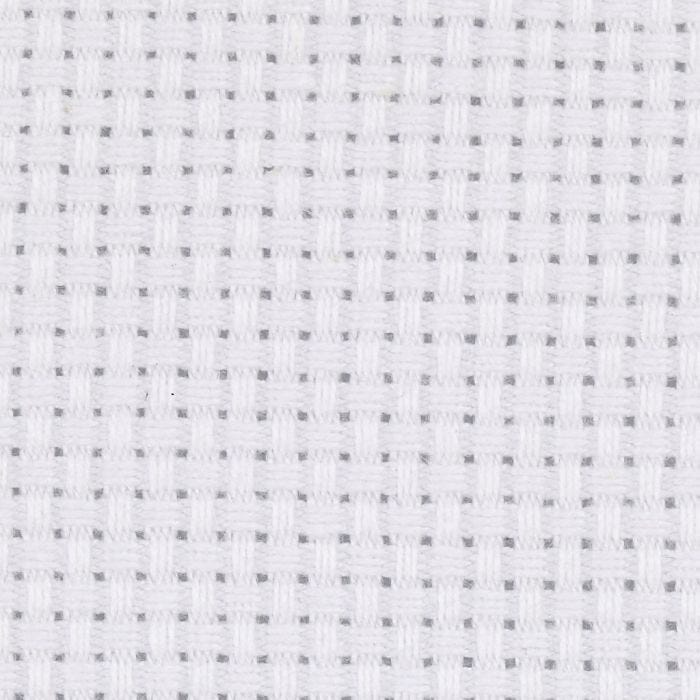 Aida Fabric, 50x50 cm, 43 squares per 10cm , white, 1 pc