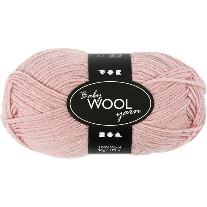 Baby Yarn, L: 172 M, dusty rose, 50 g/ 1 ball