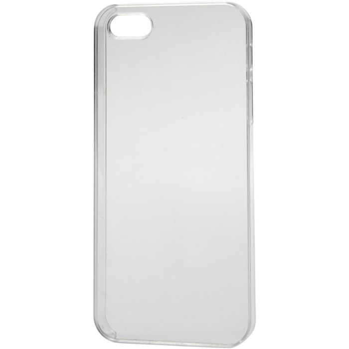Mobile Phone Cover, no. 5/5S, size 6x12,5 cm, thickness 10 mm, transparent, 1 pc