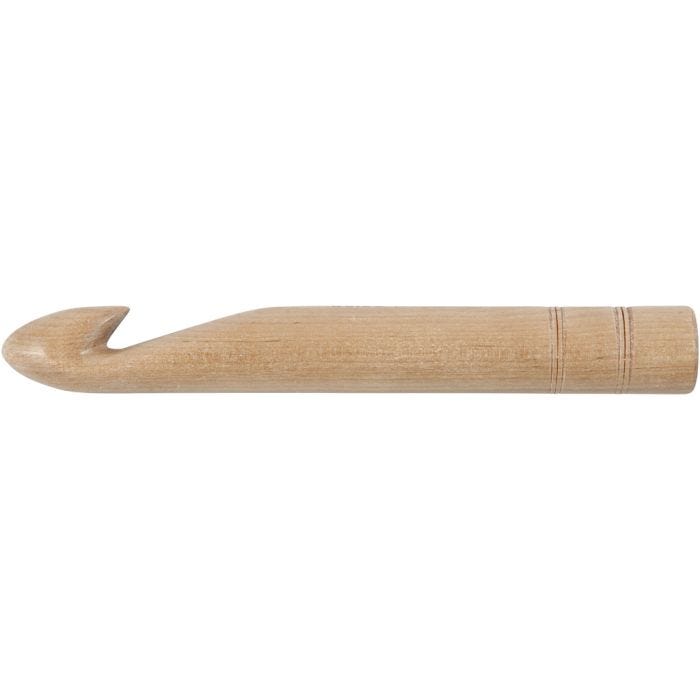 Crochet Hook, 30, L: 23 cm, size 30 mm, 1 pc