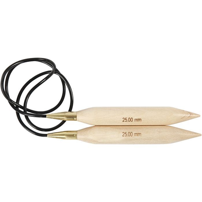 Circular Knitting Needle, 150 cm, 25 mm, 1 pc