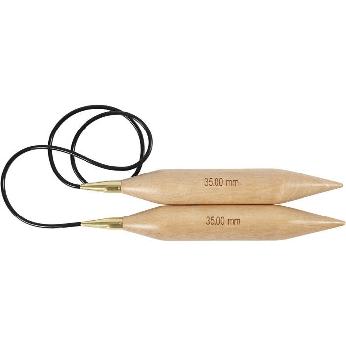 Circular Knitting Needle, 150 cm, 35 mm, 1 pc