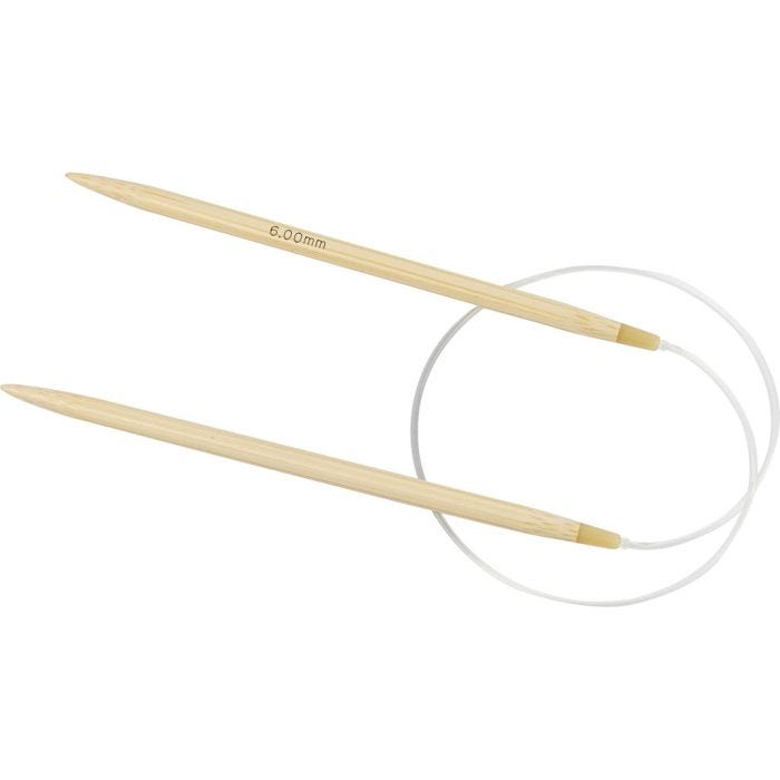 Circular Knitting Needle, L: 60 cm, size 6 mm, 1 pc