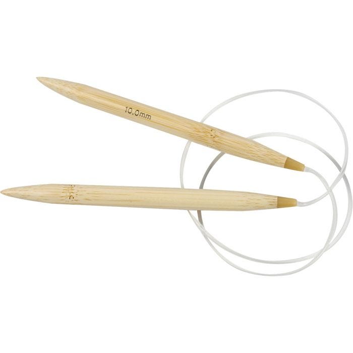 Circular Knitting Needle, L: 80 cm, size 10 mm, 1 pc