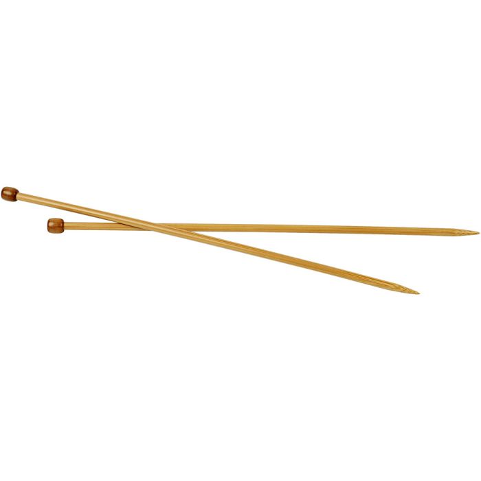 Knitting Needles, 35 cm, 6,5 mm, 1 pair