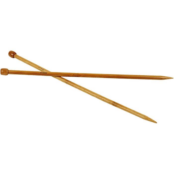 Knitting Needles, 35 cm, 9 mm, 1 pair