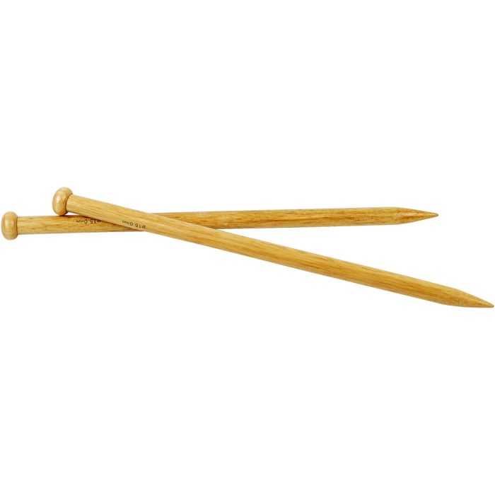 Knitting Needles, 35 cm, 15 mm, 1 pair
