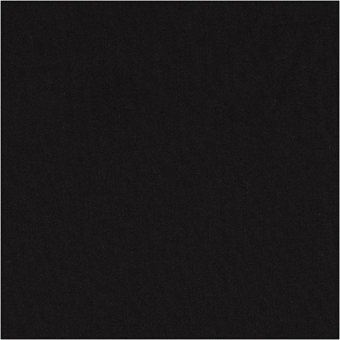 Fabric, W: 145 cm, 140 g, black, 2 m/ 1 pack