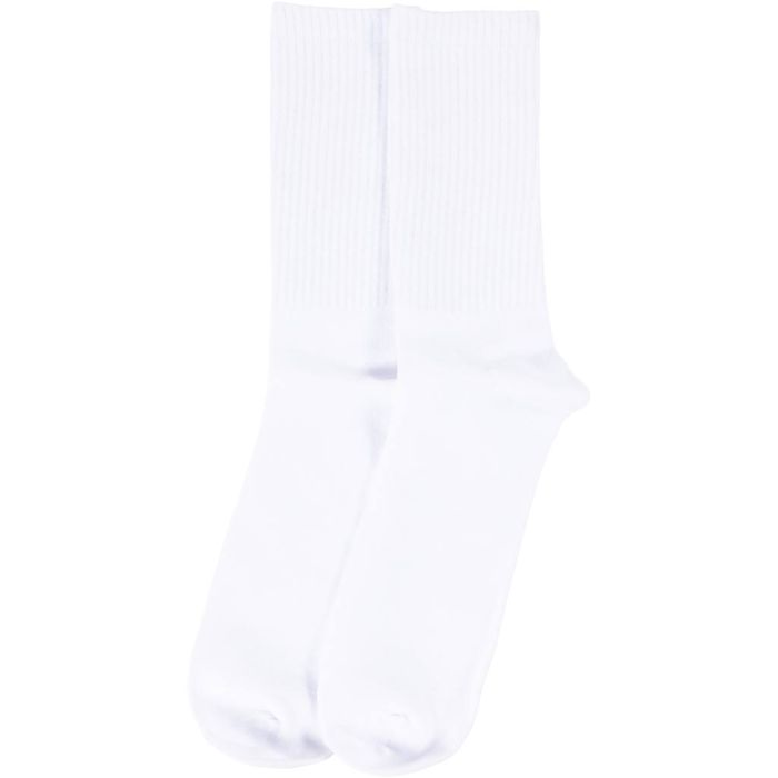 Cotton Socks, size 43-46, white, 1 pair