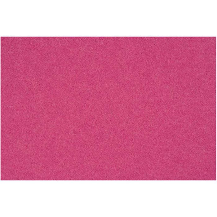 Craft Felt, sheet 42x60 cm, thickness 3 mm, pink, 1 sheet