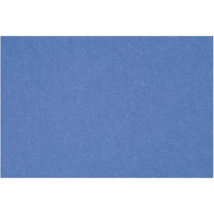 Craft Felt, sheet 42x60 cm, thickness 3 mm, blue, 1 sheet