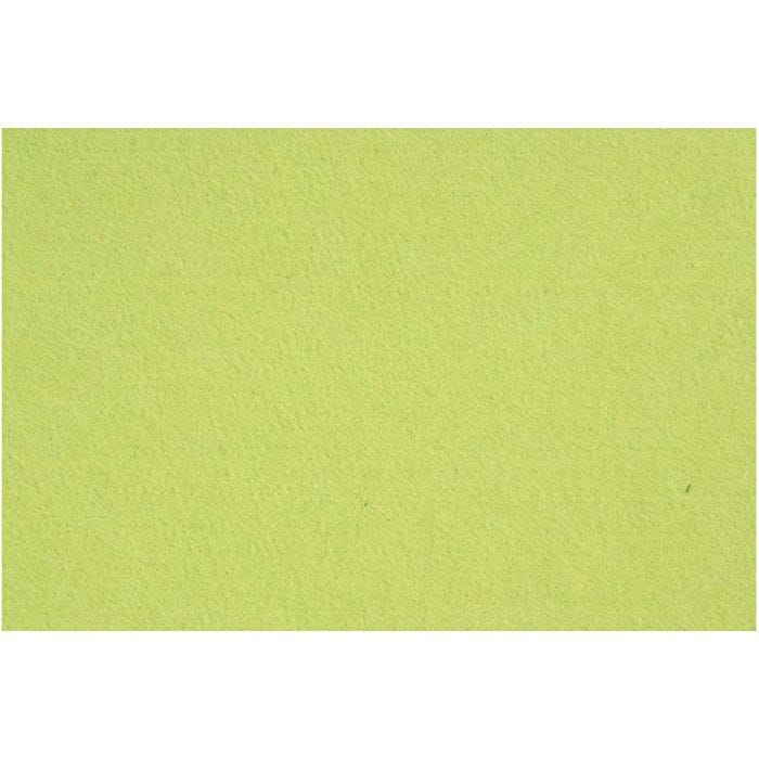 Craft Felt, sheet 42x60 cm, thickness 3 mm, light green, 1 sheet