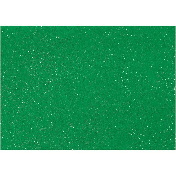 Craft Felt, A4, sheet 210x297 mm, thickness 1 mm, green, 10 sheet/ 1 pack