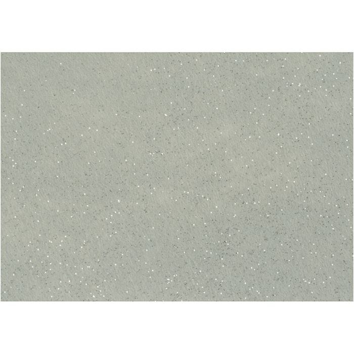 Craft Felt, A4, sheet 210x297 mm, thickness 1 mm, grey, 10 sheet/ 1 pack